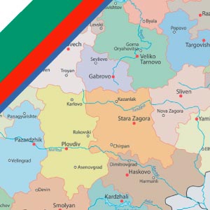 Karte Bulgarien