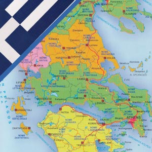 Karte Griechenland