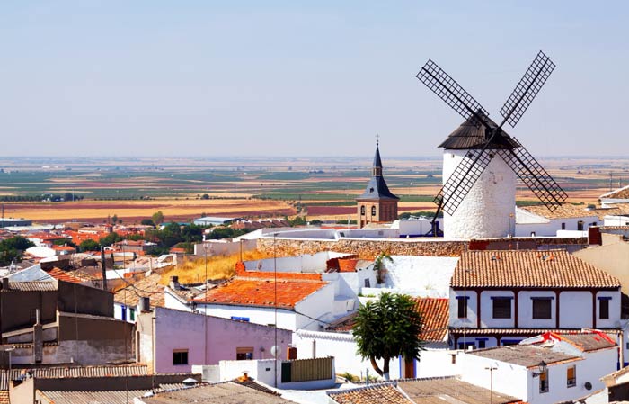 Pueblo de la Mancha in Spanien