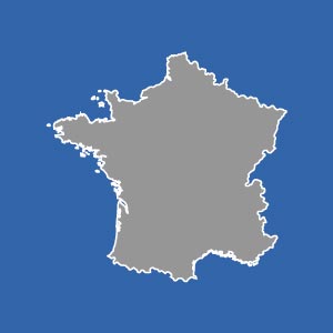Umriss von Frankreich