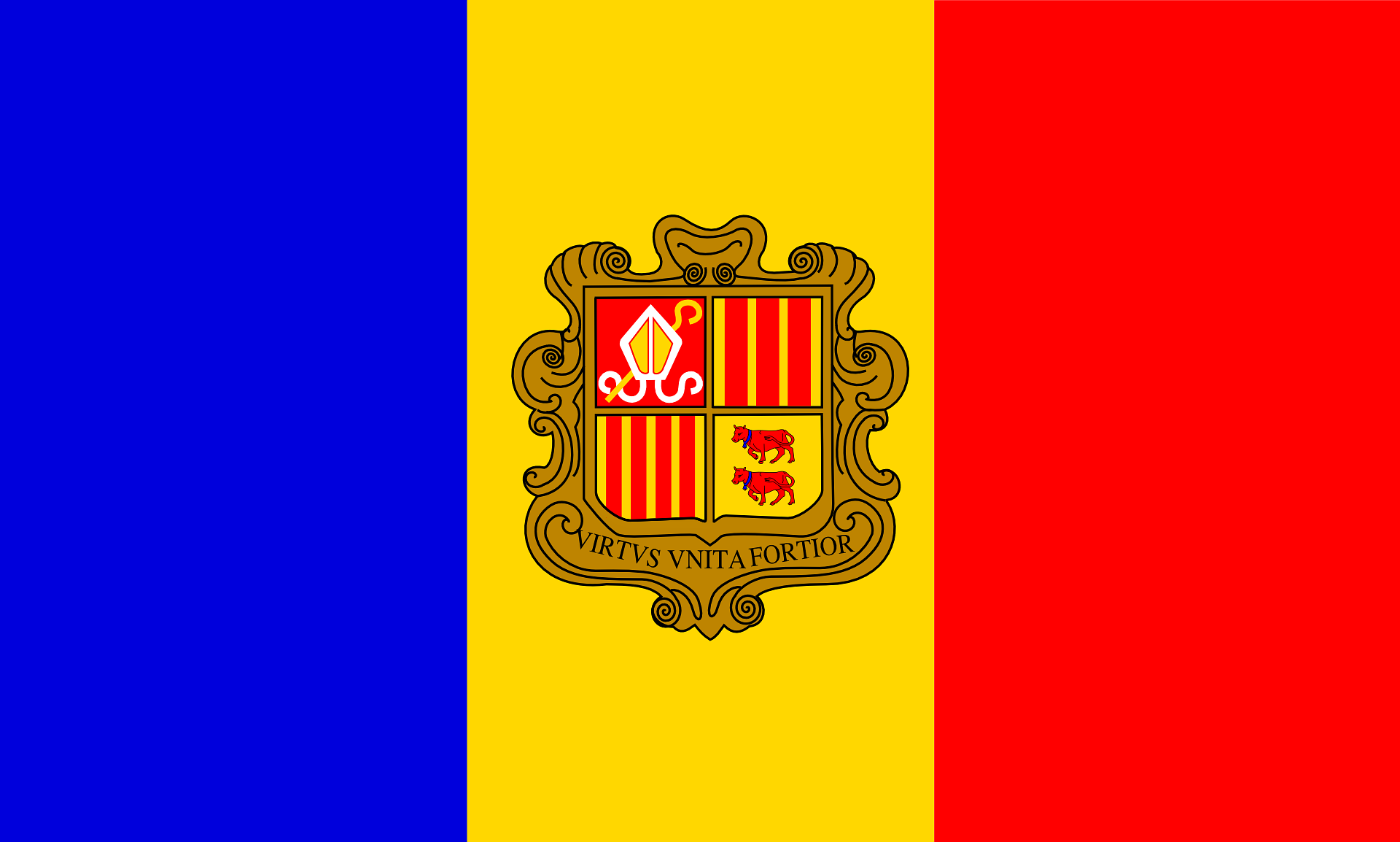 Flagge von Andorra