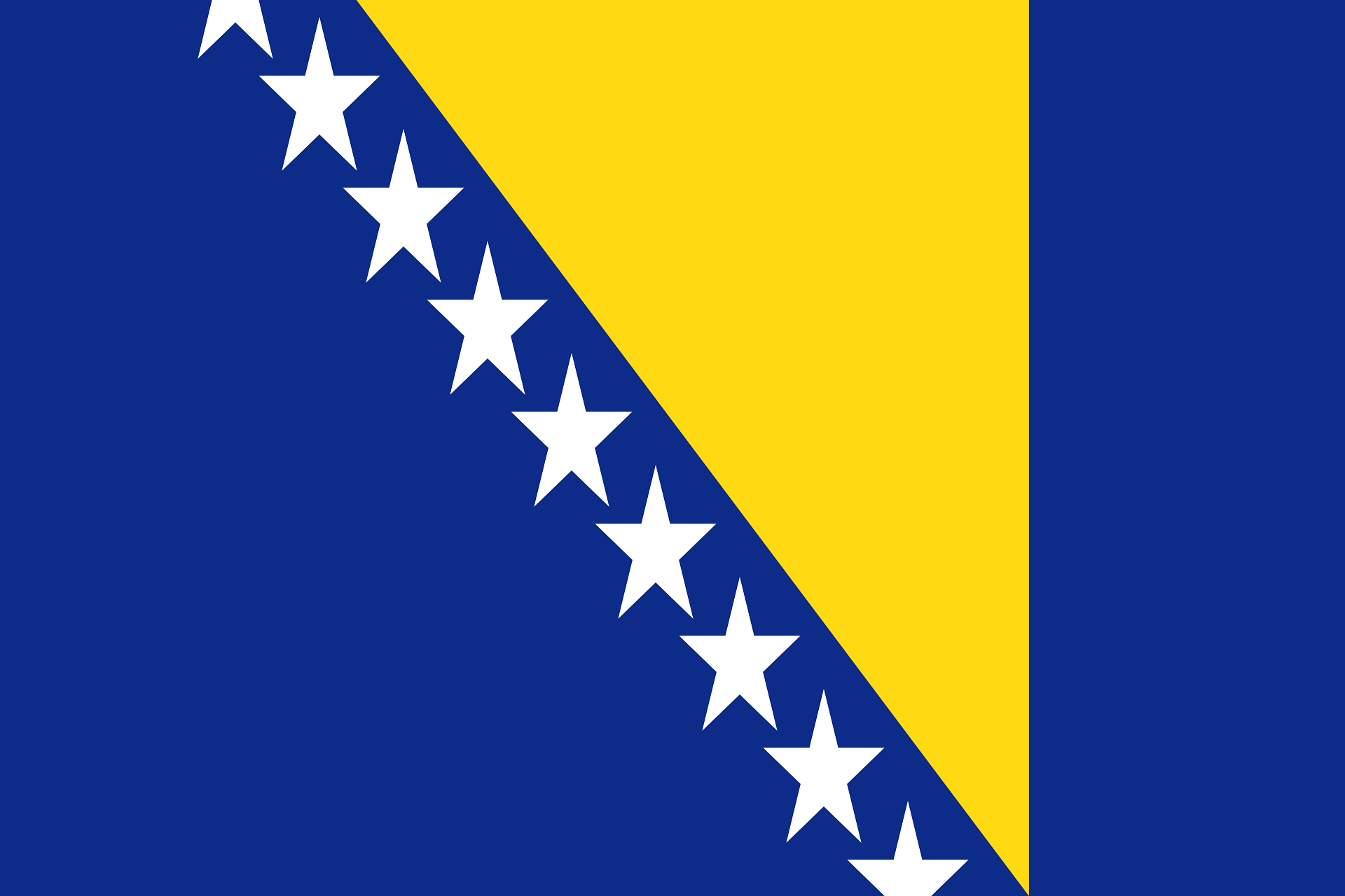 Flagge von Bosnien und Herzegowina