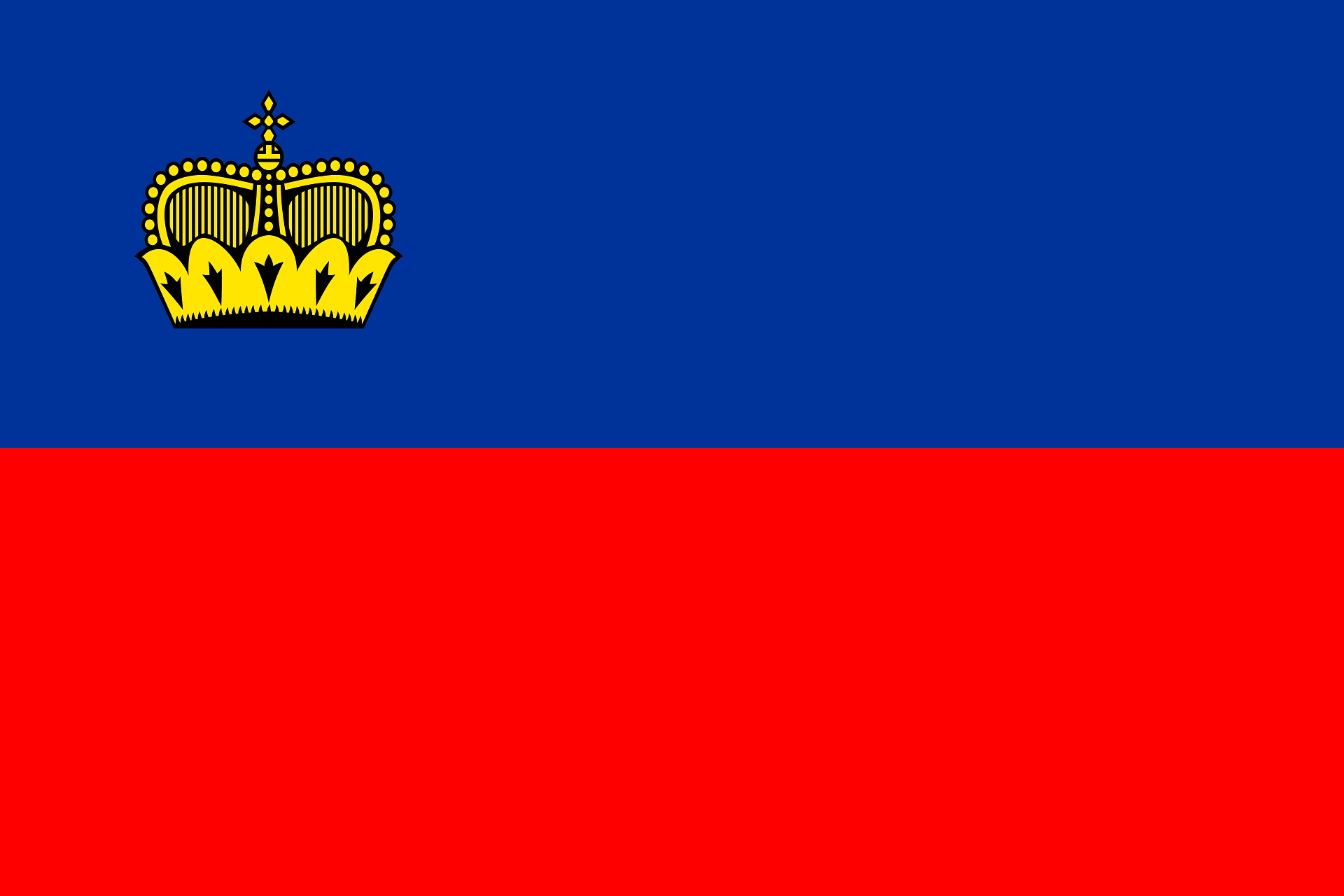 Flagge von Liechtenstein