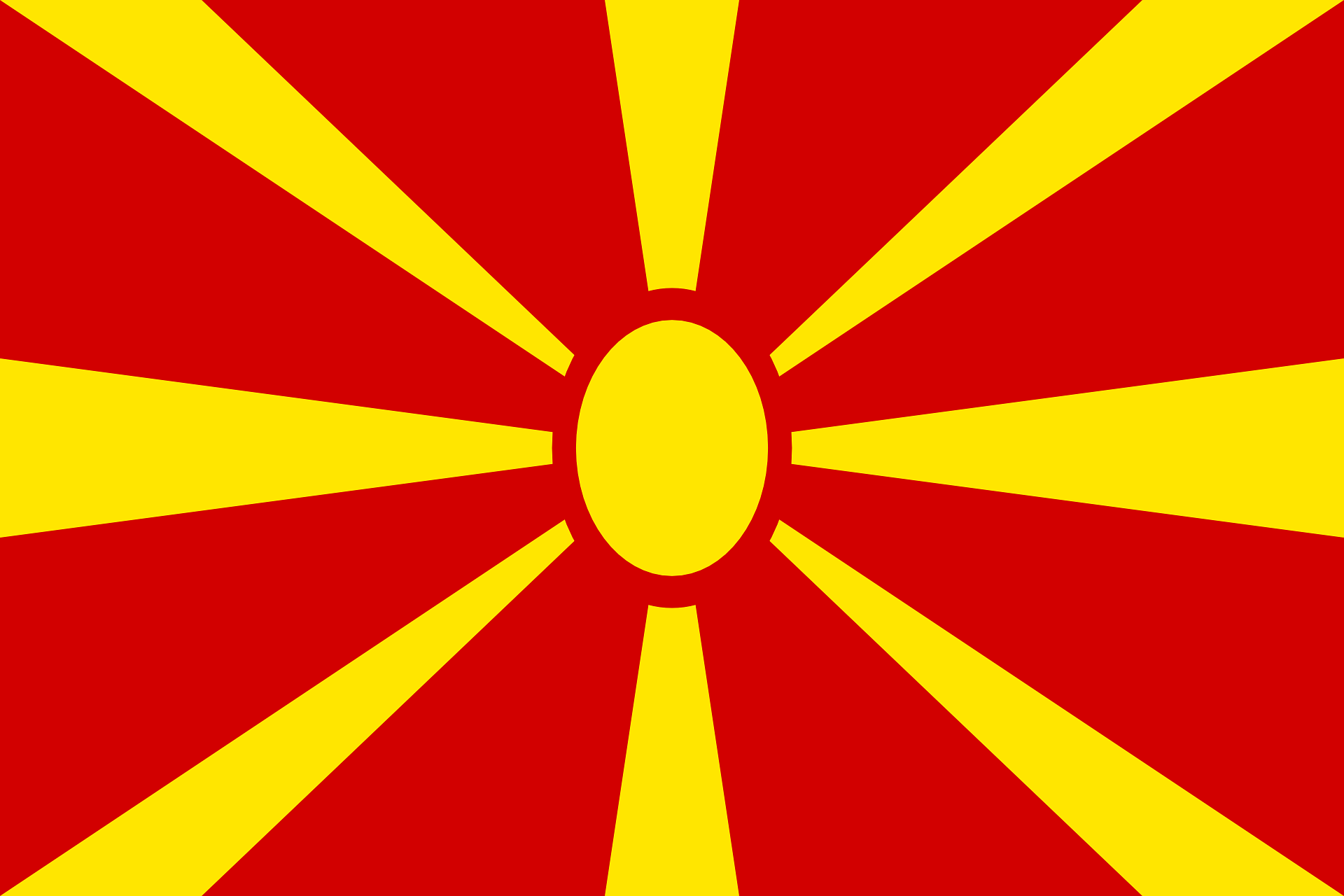 Flagge von Nordmazedonien