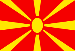 Nordmazedonien Flagge